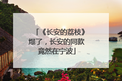 《长安的荔枝》爆了，长安的同款竟然在宁波