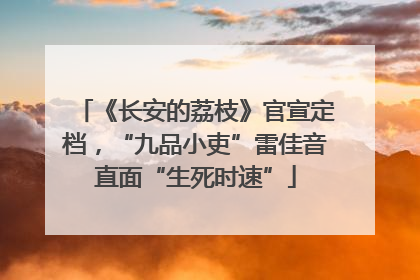 《长安的荔枝》官宣定档，“九品小吏”雷佳音直面“生死时速”