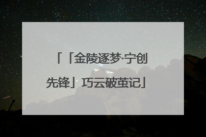 「金陵逐梦·宁创先锋」巧云破茧记