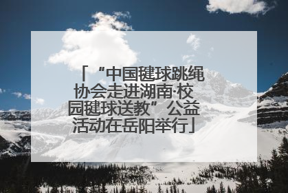 “中国毽球跳绳协会走进湖南·校园毽球送教”公益活动在岳阳举行