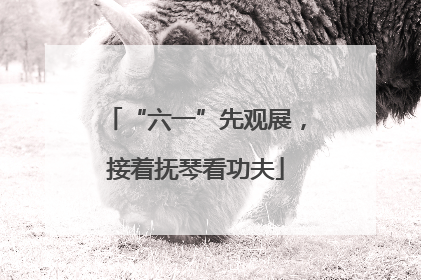 “六一”先观展，接着抚琴看功夫