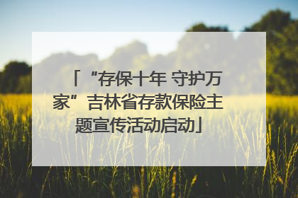 “存保十年 守护万家”吉林省存款保险主题宣传活动启动