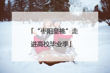 “枣阳皇桃”走进高校毕业季