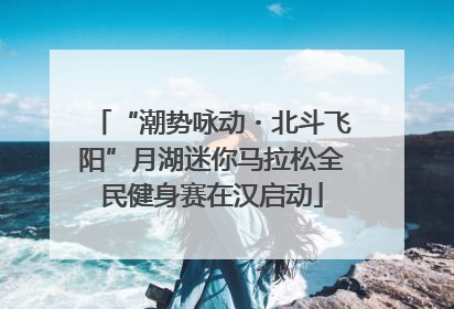 “潮势咏动・北斗飞阳”月湖迷你马拉松全民健身赛在汉启动