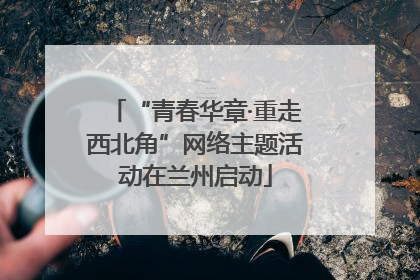 “青春华章·重走西北角”网络主题活动在兰州启动