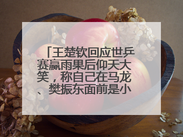 王楚钦回应世乒赛赢雨果后仰天大笑，称自己在马龙、樊振东面前是小孩，巴黎奥运被孙颖莎带着打