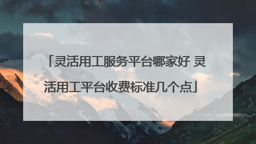 灵活用工服务平台哪家好 灵活用工平台收费标准几个点