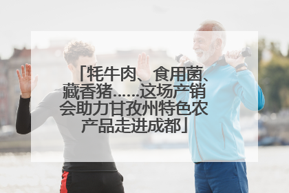牦牛肉、食用菌、藏香猪……这场产销会助力甘孜州特色农产品走进成都