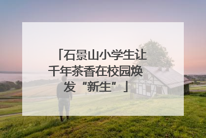 石景山小学生让千年茶香在校园焕发“新生”