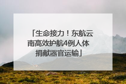 生命接力！东航云南高效护航4例人体捐献器官运输