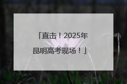 直击！2025年昆明高考现场！