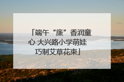端午“廉”香润童心 大兴路小学萌娃巧制艾草花束