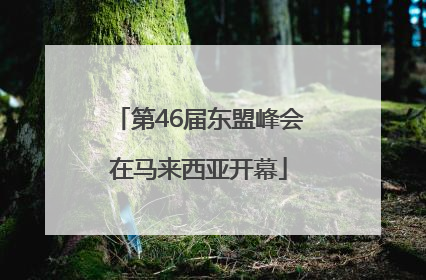第46届东盟峰会在马来西亚开幕