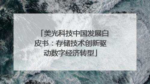 美光科技中国发展白皮书：存储技术创新驱动数字经济转型