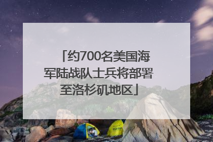 约700名美国海军陆战队士兵将部署至洛杉矶地区