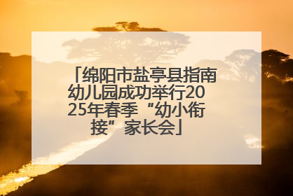 绵阳市盐亭县指南幼儿园成功举行2025年春季“幼小衔接”家长会