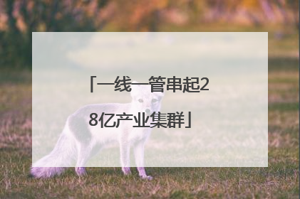 一线一管串起28亿产业集群