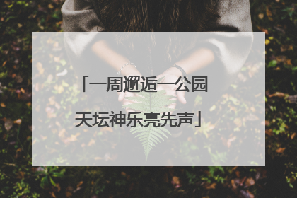 一周邂逅一公园 天坛神乐亮先声