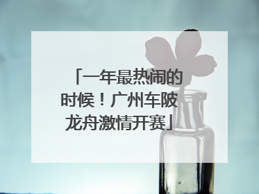 一年最热闹的时候！广州车陂龙舟激情开赛
