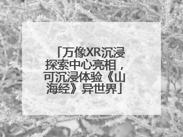 万像XR沉浸探索中心亮相，可沉浸体验《山海经》异世界