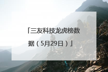 三友科技龙虎榜数据（5月29日）
