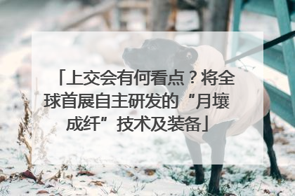 上交会有何看点？将全球首展自主研发的“月壤成纤”技术及装备