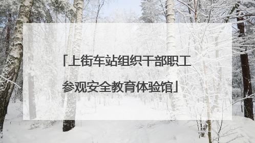 上街车站组织干部职工参观安全教育体验馆