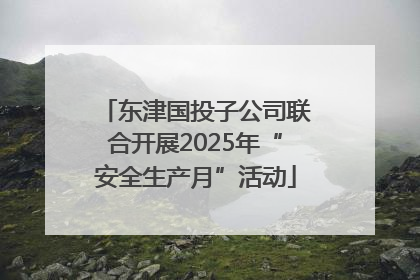 东津国投子公司联合开展2025年“安全生产月”活动