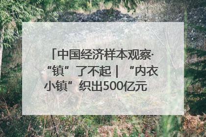 中国经济样本观察·“镇”了不起｜“内衣小镇”织出500亿元“里子产业”