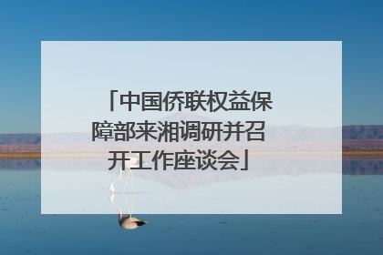 中国侨联权益保障部来湘调研并召开工作座谈会