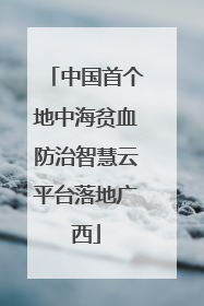 中国首个地中海贫血防治智慧云平台落地广西