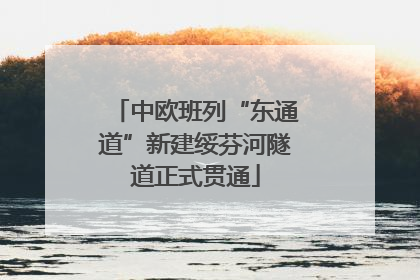 中欧班列“东通道”新建绥芬河隧道正式贯通
