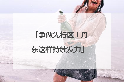 争做先行区！丹东这样持续发力