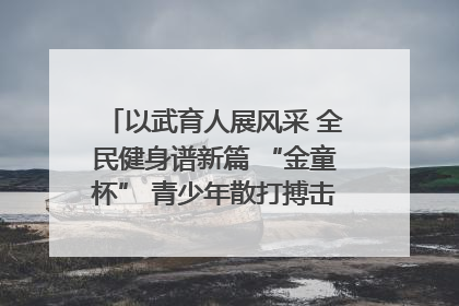 以武育人展风采 全民健身谱新篇 “金童杯” 青少年散打搏击邀请赛圆满落幕
