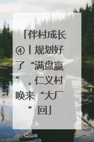 伴村成长④丨规划好了“满盘赢”，仁义村唤来“大厂”回