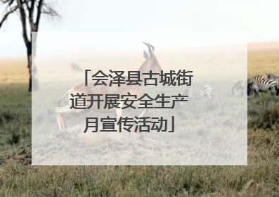 会泽县古城街道开展安全生产月宣传活动