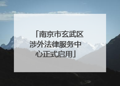 南京市玄武区涉外法律服务中心正式启用