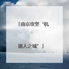 南京攻坚“机器人之城”