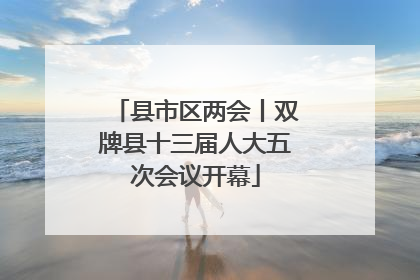 县市区两会丨双牌县十三届人大五次会议开幕