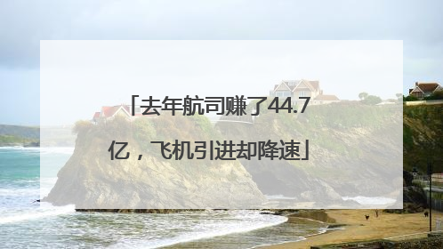 去年航司赚了44.7亿，飞机引进却降速