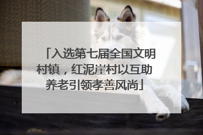 入选第七届全国文明村镇，红泥崖村以互助养老引领孝善风尚