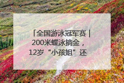 全国游泳冠军赛｜200米蝶泳摘金，12岁“小孩姐”还能制造多少惊喜？
