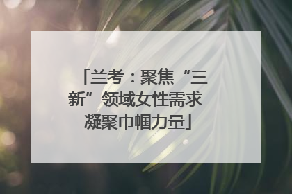 兰考：聚焦“三新”领域女性需求 凝聚巾帼力量