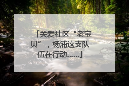 关爱社区“老宝贝”，杨浦这支队伍在行动……
