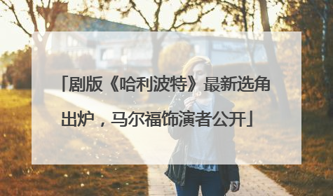 剧版《哈利波特》最新选角出炉，马尔福饰演者公开