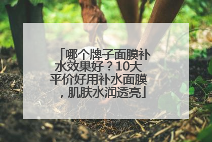 哪个牌子面膜补水效果好？10大平价好用补水面膜，肌肤水润透亮
