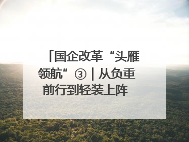 国企改革“头雁领航”③｜从负重前行到轻装上阵 重庆以“瘦身”谋“健体”