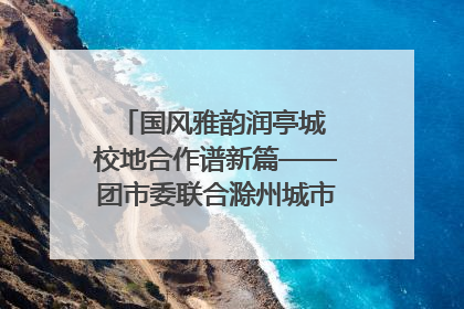 国风雅韵润亭城 校地合作谱新篇——团市委联合滁州城市职业学院助力传统文化“破圈”绽放
