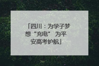 四川：为学子梦想“充电” 为平安高考护航