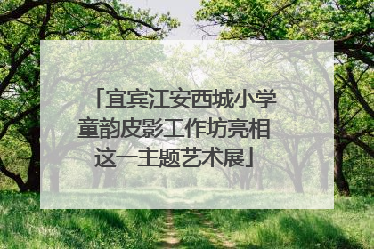 宜宾江安西城小学童韵皮影工作坊亮相这一主题艺术展